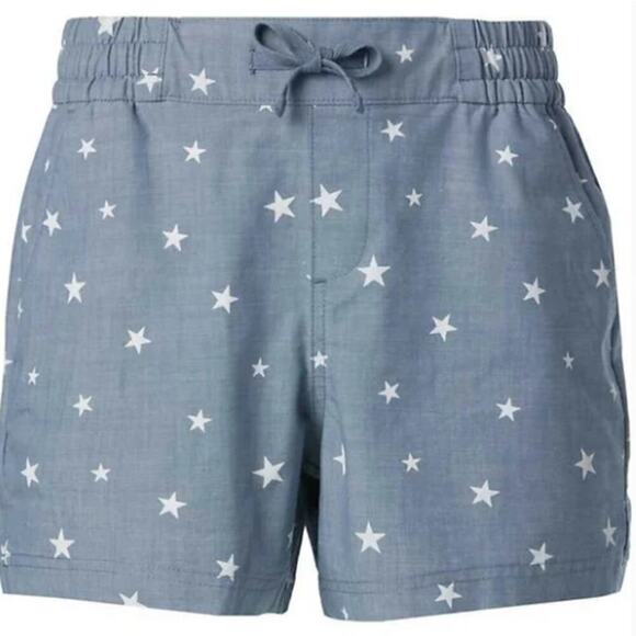 Magellan Outdoors Women's Chambray Shorty Americana Stars Shorts Plus Size 3X - Picture 1 of 11
